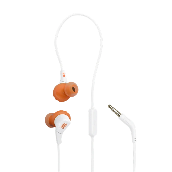 JBL Endurance Run 3 vezetékes mikrofonos fehér sport fülhallgató