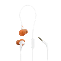 JBL Endurance Run 3 vezetékes mikrofonos fehér sport fülhallgató