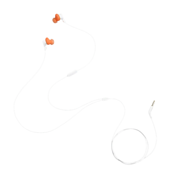 JBL Endurance Run 3 vezetékes mikrofonos fehér sport fülhallgató