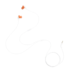 JBL Endurance Run 3 vezetékes mikrofonos fehér sport fülhallgató