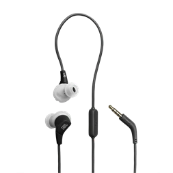 JBL Endurance Run 3 vezetékes mikrofonos fekete-szürke sport fülhallgató