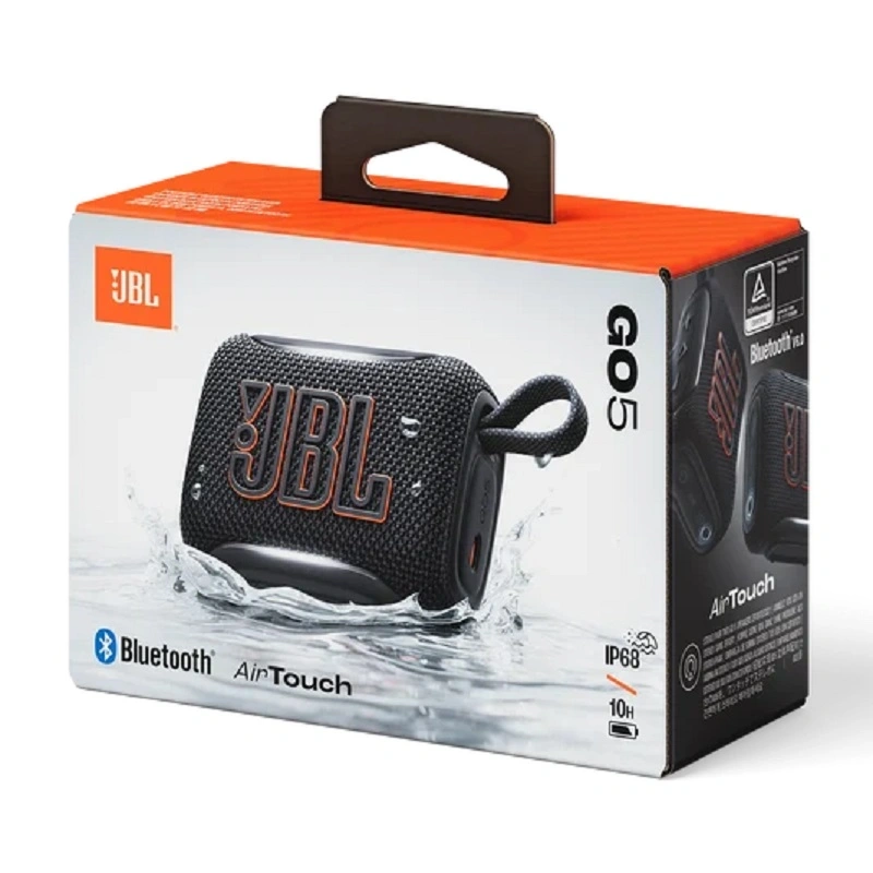 JBL GO 5 hordozható Bluetooth hangszóró, Fekete