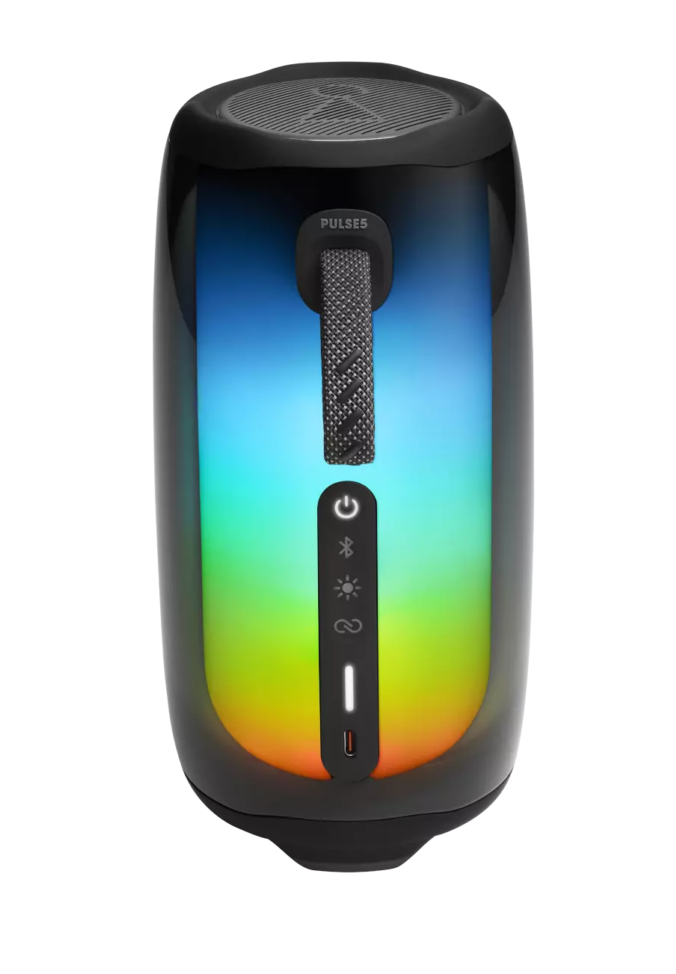 JBL PULSE 5 Bluetooth hordozható fekete hangszóró