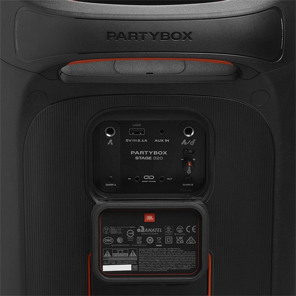 JBL Partybox Stage 320 fekete Bluetooth Partybox (Újszerű)