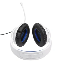 JBL Quantum 100 fehér-kék gamer headset