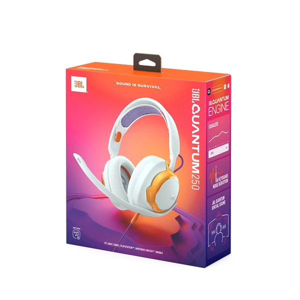 JBL Quantum 250 vezetékes türkíz gamer headset