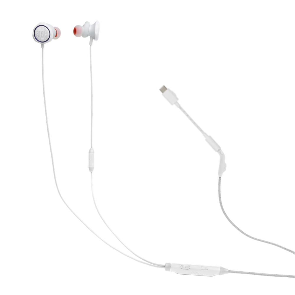 JBL Quantum 50 C vezetékes fehér gamer USB-C fülhallgató