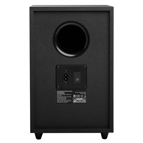 JBL SB170 vezeték nélküli mélysugárzóval fekete hangprojektor