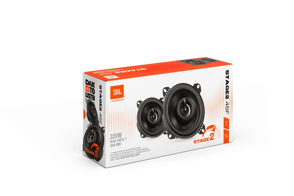 JBL STAGE2 45F 10 cm-es 2 utas autó hangszóró pár rács nélkül