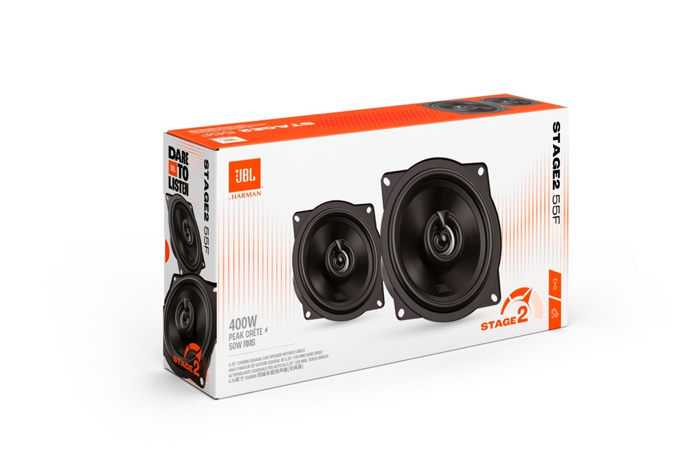 JBL STAGE2 55F 13 cm-es 2 utas autó hangszóró pár rács nélkül