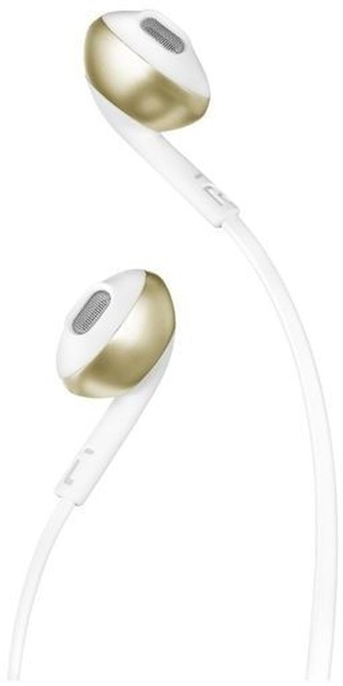 JBL T205CGD mikrofonos pezsgőarany-fehér fülhallgató