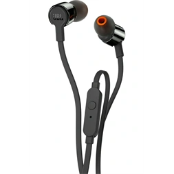 JBL T210BLKE fekete mikrofonos fülhallgató