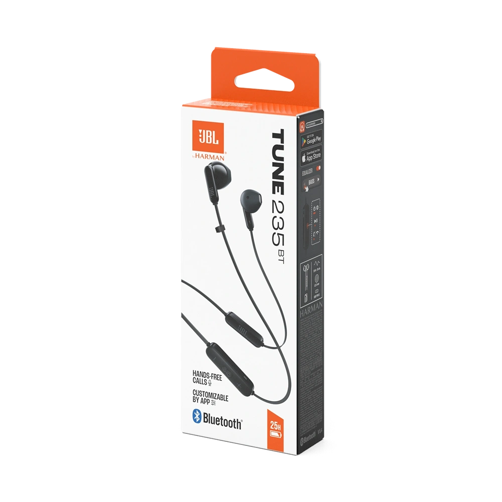 JBL T235 Bluetooth fekete fülhallgató