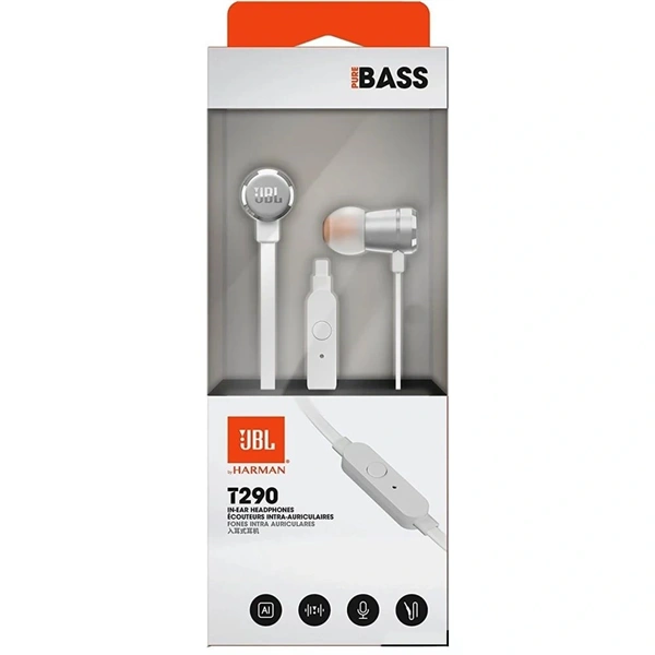 JBL T290SIL ezüst fülhallgató