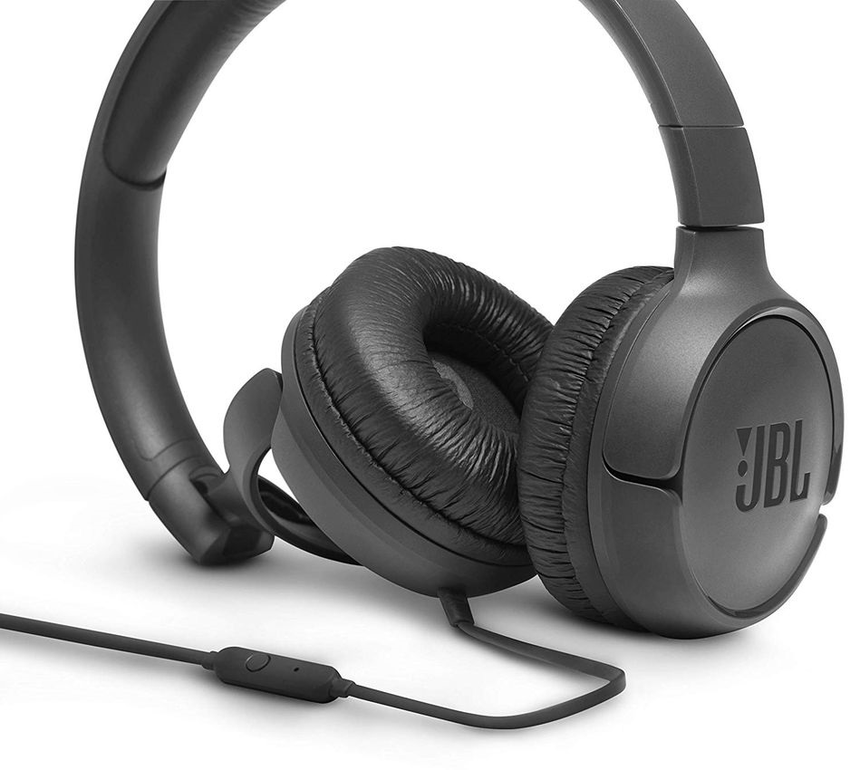JBL T500BLK mikrofonos fekete fejhallgató