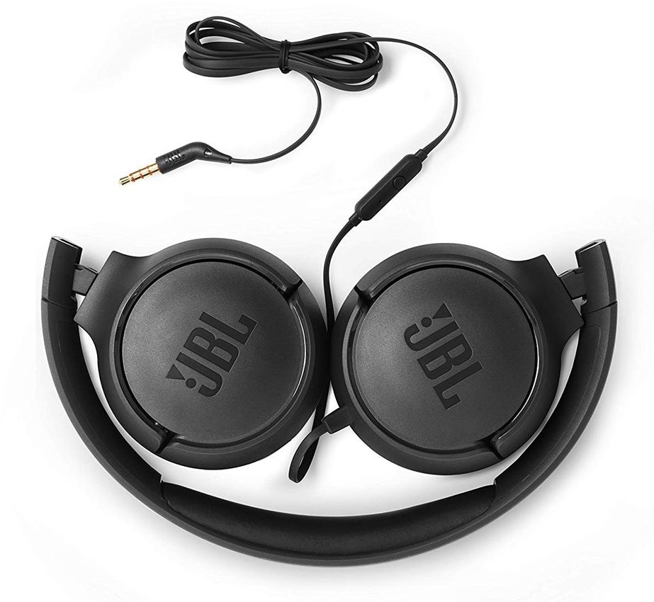 JBL T500BLK mikrofonos fekete fejhallgató