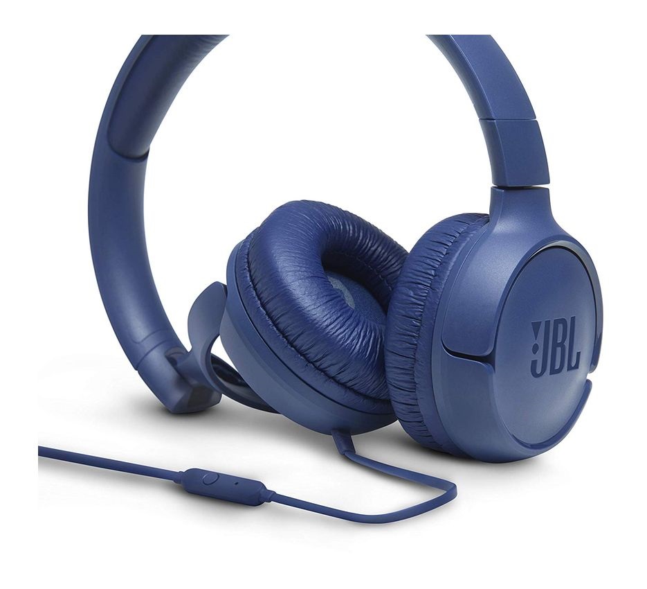 JBL T500BLU mikrofonos kék fejhallgató