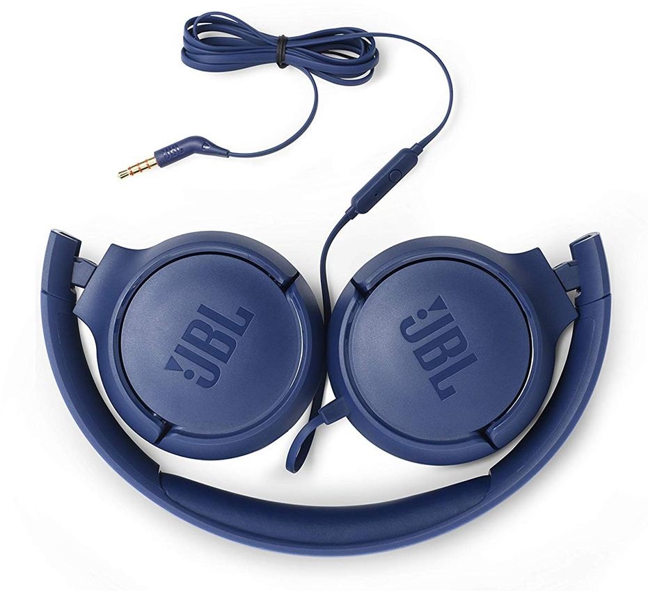 JBL T500BLU mikrofonos kék fejhallgató