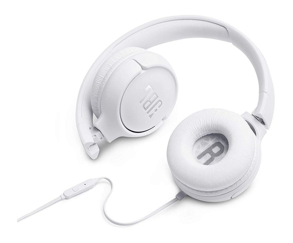JBL T500WHT mikrofonos fehér fejhallgató
