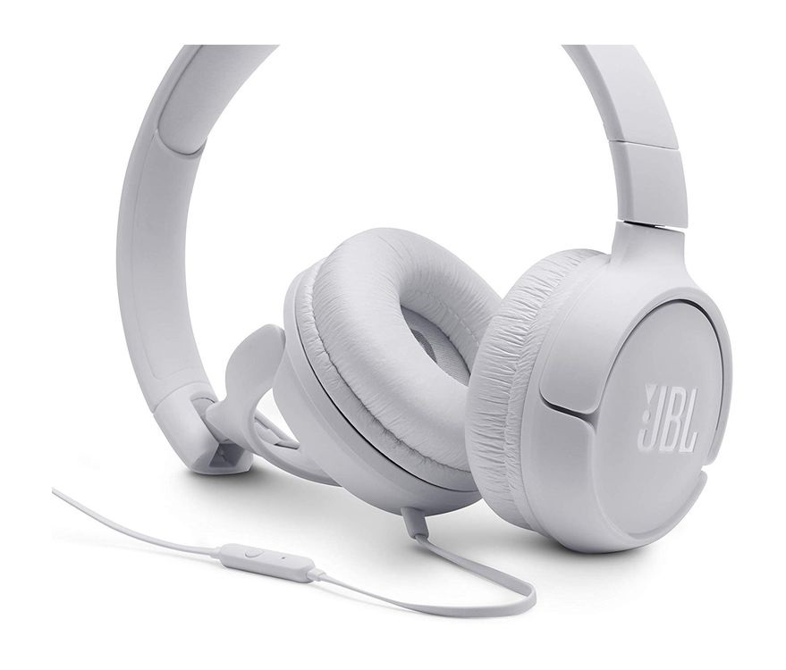 JBL T500WHT mikrofonos fehér fejhallgató