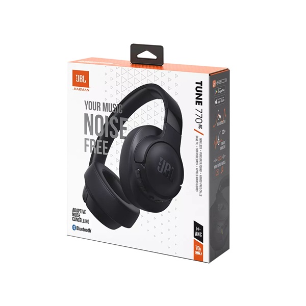 JBL T770NCBLK Bluetooth zajszűrős fekete fejhallgató (Újracsomagolt)