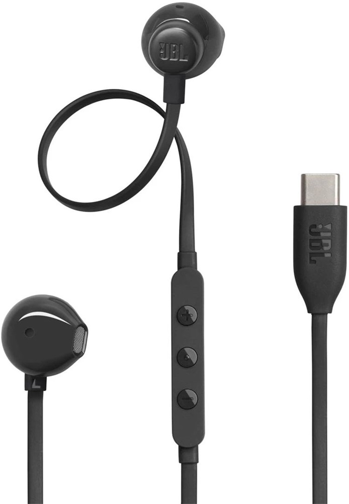 JBL T 305 C BLK vezetékes USB C mikrofonos fekete fülhallgató