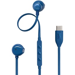 JBL T 305 C BLU vezetékes USB C mikrofonos kék fülhallgató