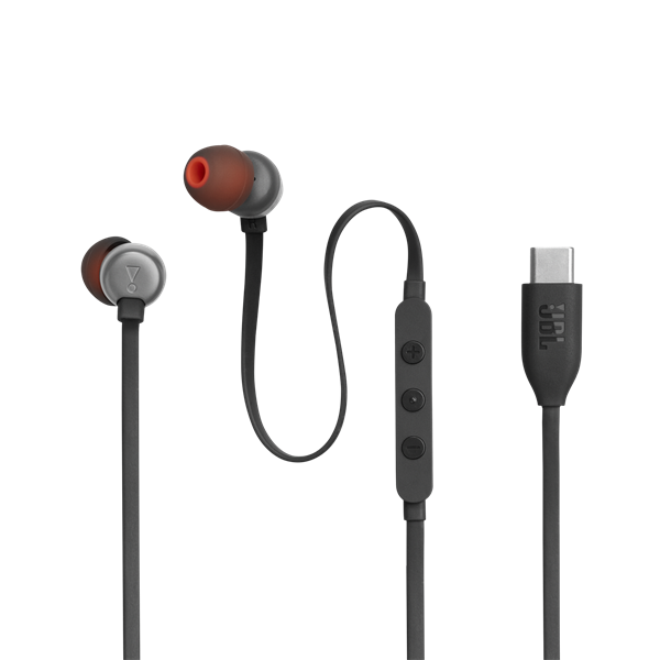 JBL T 310 C BLK vezetékes USB C mikrofonos fekete fülhallgató
