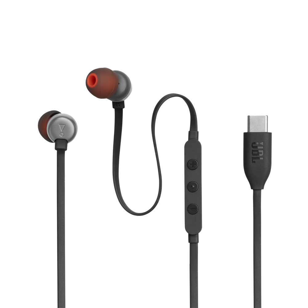 JBL T 310 C BLK vezetékes USB C mikrofonos fekete fülhallgató