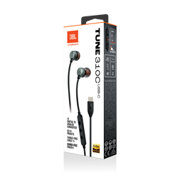 JBL T 310 C BLK vezetékes USB C mikrofonos fekete fülhallgató
