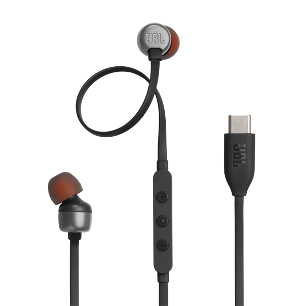 JBL T 310 C BLK vezetékes USB C mikrofonos fekete fülhallgató