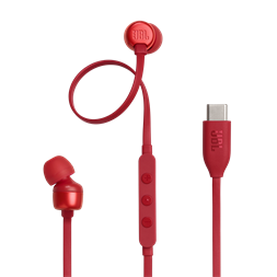 JBL T 310 C RED vezetékes USB C mikrofonos piros fülhallgató