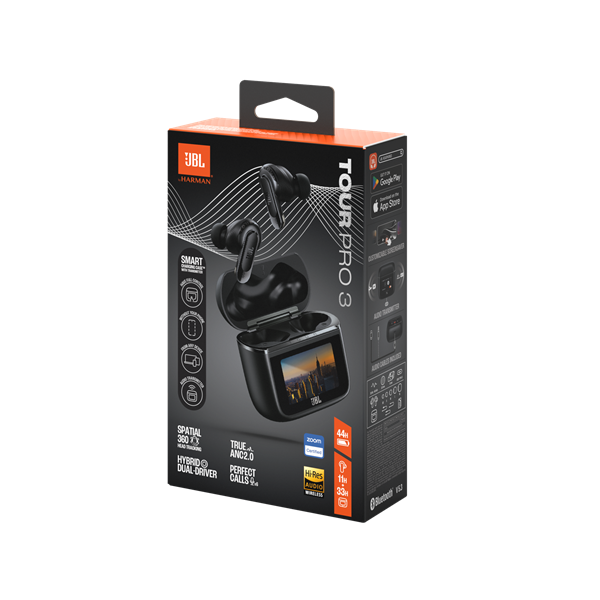 JBL Tour Pro 3 True Wireless Bluetooth zajszűrős fekete fülhallgató