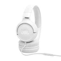 JBL Tune520C  USB-C vezetékes mikrofonos fehér fejhallgató