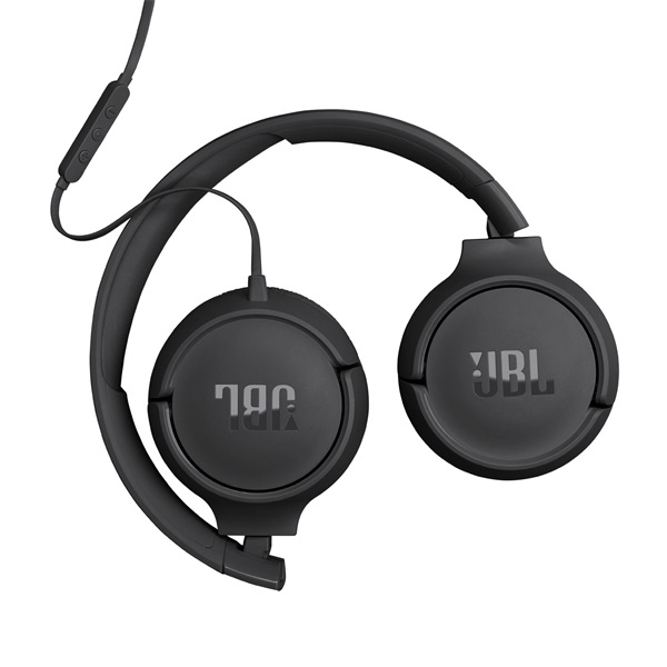 JBL Tune520C USB-C vezetékes mikrofonos fekete fejhallgató