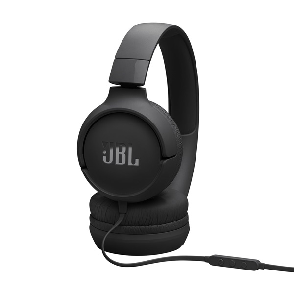 JBL Tune520C USB-C vezetékes mikrofonos fekete fejhallgató