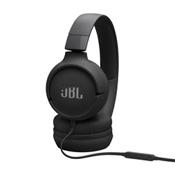 JBL Tune520C USB-C vezetékes mikrofonos fekete fejhallgató