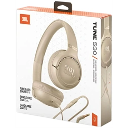 JBL Tune 530 USB-C vezetékes bézs fejhallgató