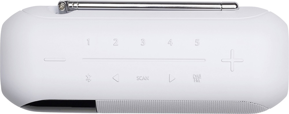 JBL Tuner2 fehér hordozható Bluetooth FM/DAB rádiós hangszóró