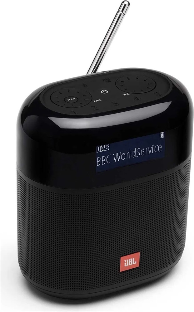JBL TunerXL fekete hordozható Bluetooth FM/DAB rádiós hangszóró (tápadapter nem tartozék)