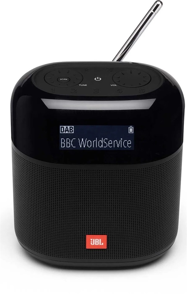 JBL TunerXL fekete hordozható Bluetooth FM/DAB rádiós hangszóró (tápadapter nem tartozék)