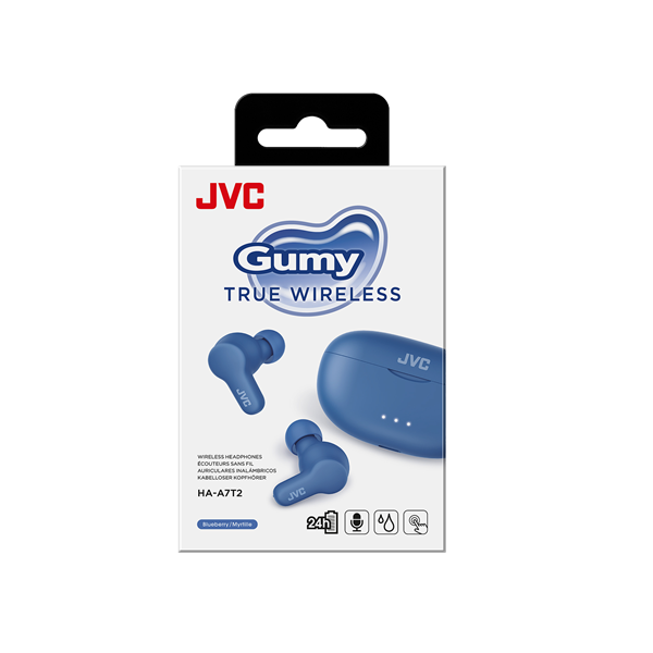 JVC HA-A7T2-A True Wireless Bluetooth kék fülhallgató