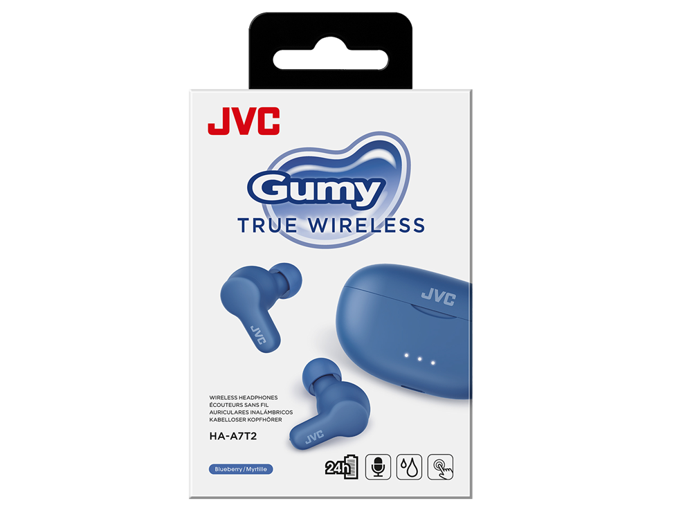 JVC HA-A7T2-A True Wireless Bluetooth kék fülhallgató