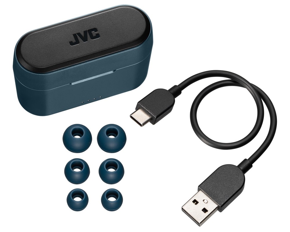 JVC HA-A9TA True Wireless Bluetooth kék fülhallgató
