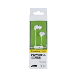JVC HA-FR15W mikrofonos jack fehér fülhallgató
