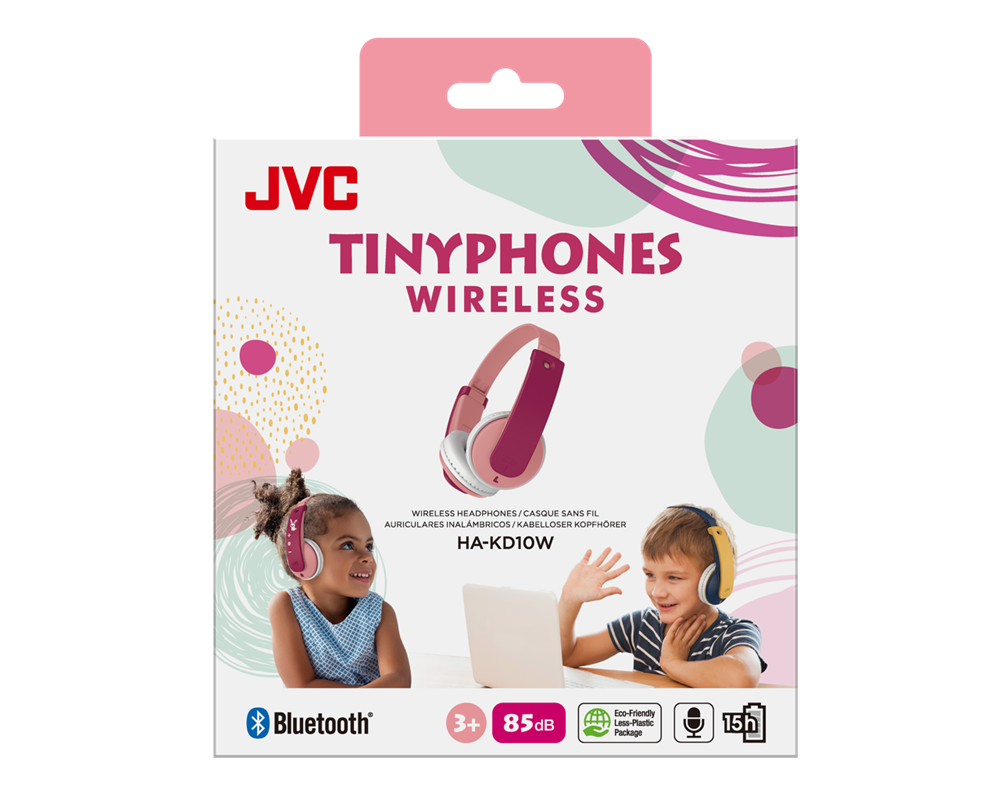 JVC HA-KD10W-P Bluetooth pink gyerek fejhallgató