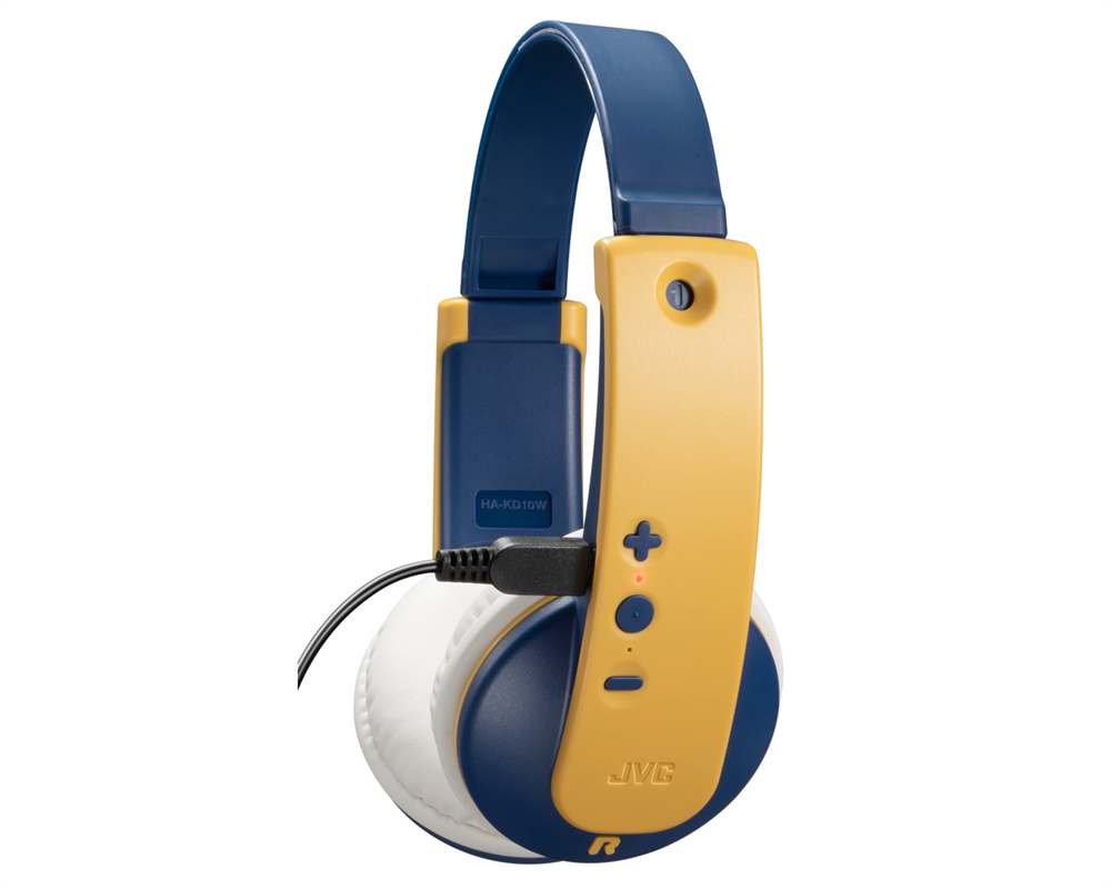 JVC HA-KD10W-Y Bluetooth sárga/kék gyerek fejhallgató