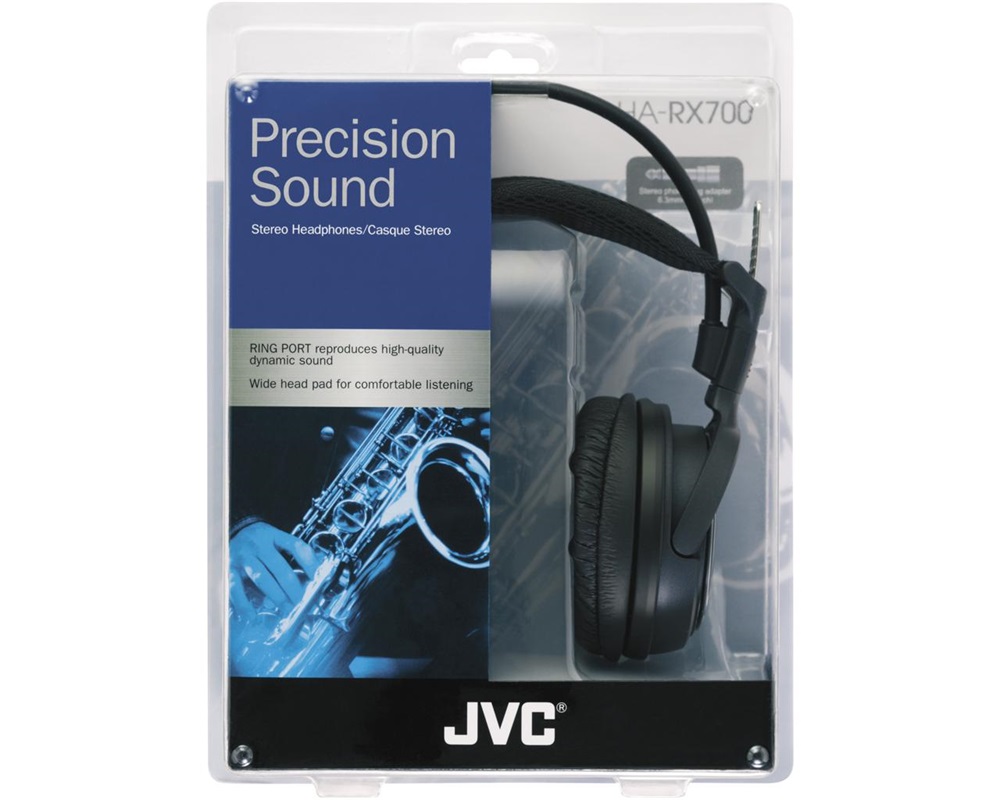 JVC HA-RX700 vezetékes fekete fejhallgató