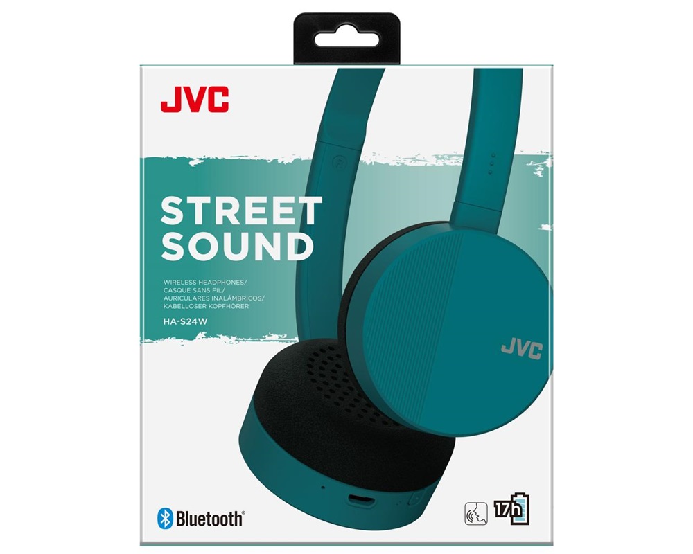 JVC HA-S24W-Z Bluetooth zöld fejhallgató