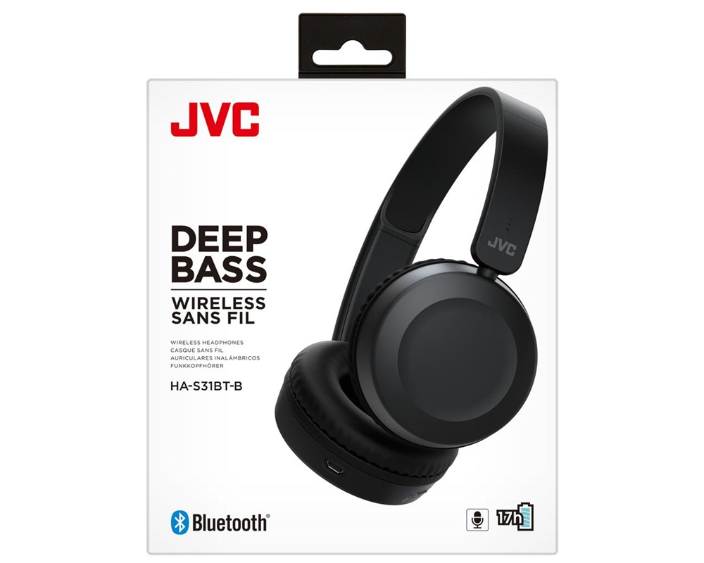 JVC HA-S31BT-B Bluetooth fekete fejhallgató